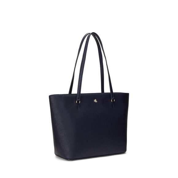Crosshatch Leather Medium Karly Sr Tote Refined Navy One Size O_O - Picture 1 of 4